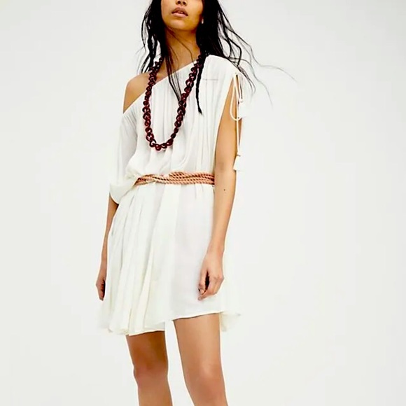 LAST SIZE S FREE PEOPLE CONVERTIBLE COLLECTION CELESTE CONVERTIBLE TUNIC CREAM - Picture 2 of 8